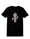 Cute Robot Female Womens Dark T-Shirt-TooLoud-Black-X-Small-Davson Sales