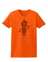 Cute Robot Female Womens T-Shirt-Womens T-Shirt-TooLoud-Orange-X-Small-Davson Sales