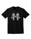 Cute Robot Love Adult Dark T-Shirt-Mens T-Shirt-TooLoud-Black-Small-Davson Sales