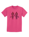 Cute Robot Love Childrens T-Shirt-Childrens T-Shirt-TooLoud-Sangria-X-Small-Davson Sales