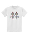 Cute Robot Love Childrens T-Shirt-Childrens T-Shirt-TooLoud-White-X-Small-Davson Sales