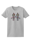 Cute Robot Love Womens T-Shirt-Womens T-Shirt-TooLoud-AshGray-X-Small-Davson Sales