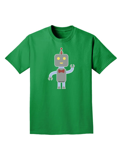 Cute Robot Male Adult Dark T-Shirt-Mens T-Shirt-TooLoud-Kelly-Green-Small-Davson Sales