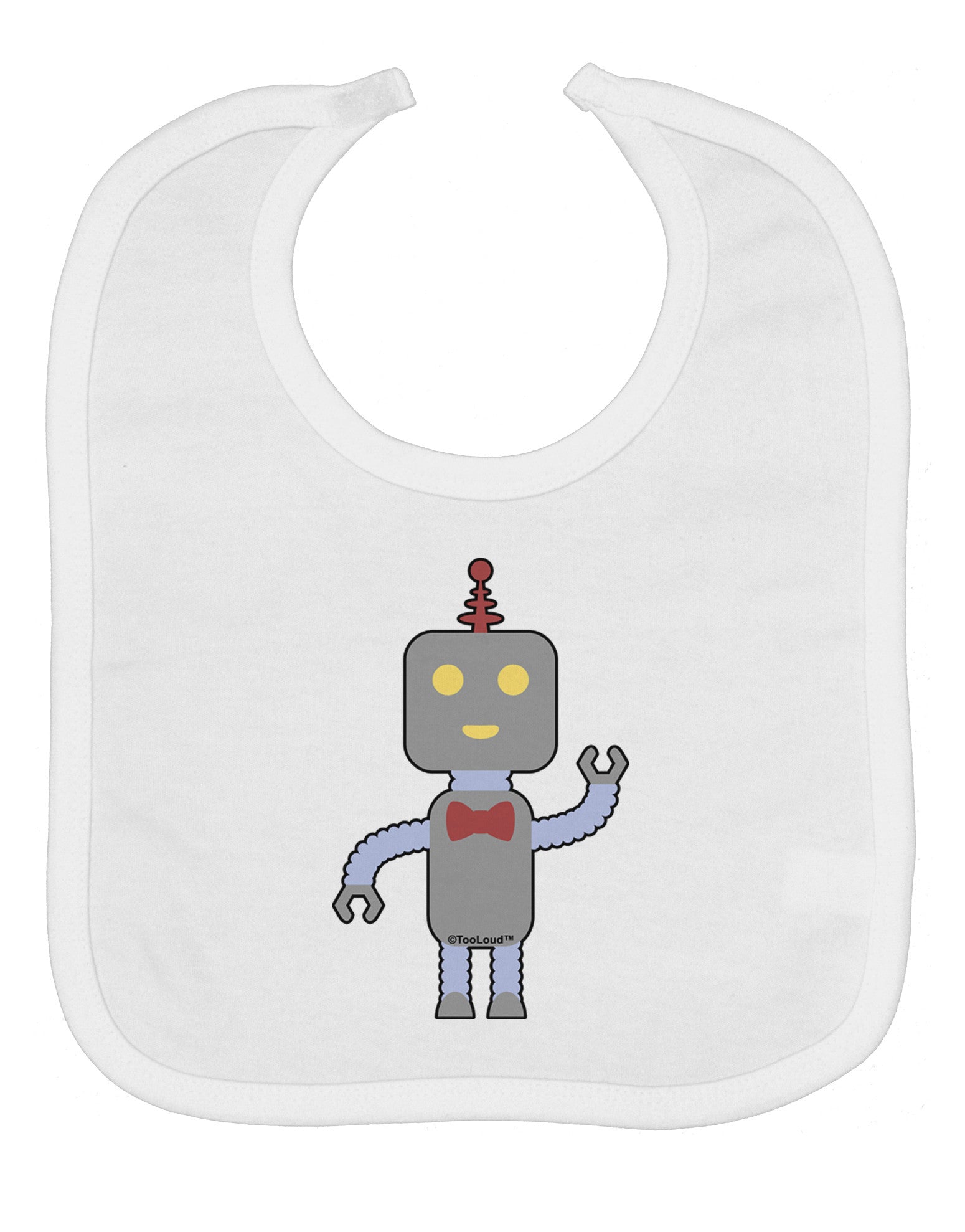 Cute Robot Male Baby Bib