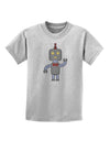 Cute Robot Male Childrens T-Shirt-Childrens T-Shirt-TooLoud-AshGray-X-Small-Davson Sales