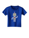 Cute Robot Male Toddler T-Shirt Dark-Toddler T-Shirt-TooLoud-Royal-Blue-2T-Davson Sales