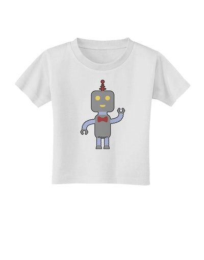 Cute Robot Male Toddler T-Shirt-Toddler T-Shirt-TooLoud-White-2T-Davson Sales