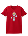 Cute Robot Male Womens Dark T-Shirt-TooLoud-Red-X-Small-Davson Sales