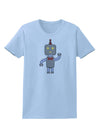 Cute Robot Male Womens T-Shirt-Womens T-Shirt-TooLoud-Light-Blue-X-Small-Davson Sales