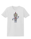 Cute Robot Male Womens T-Shirt-Womens T-Shirt-TooLoud-White-X-Small-Davson Sales