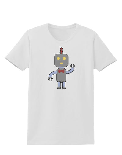 Cute Robot Male Womens T-Shirt-Womens T-Shirt-TooLoud-White-X-Small-Davson Sales