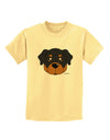 Cute Rottweiler Dog Childrens T-Shirt by TooLoud-Childrens T-Shirt-TooLoud-Daffodil-Yellow-X-Small-Davson Sales