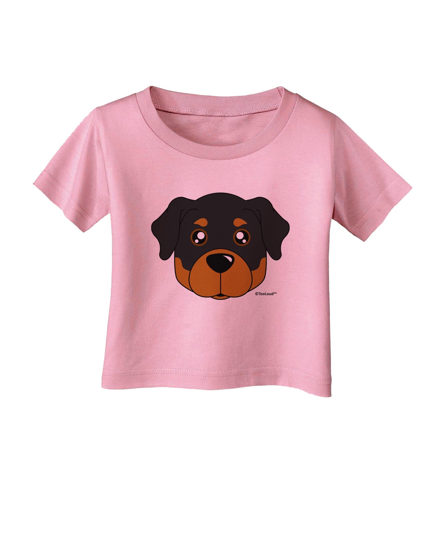 Cute Rottweiler Dog Infant T-Shirt by TooLoud-Infant T-Shirt-TooLoud-Candy-Pink-06-Months-Davson Sales