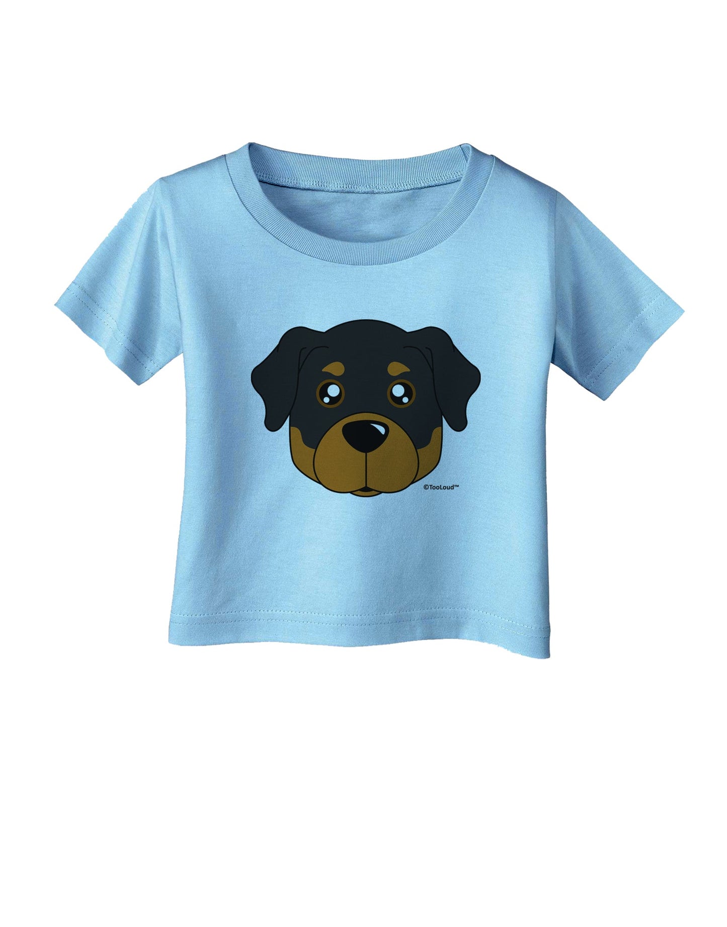 Cute Rottweiler Dog Infant T-Shirt by TooLoud-Infant T-Shirt-TooLoud-Aquatic-Blue-06-Months-Davson Sales