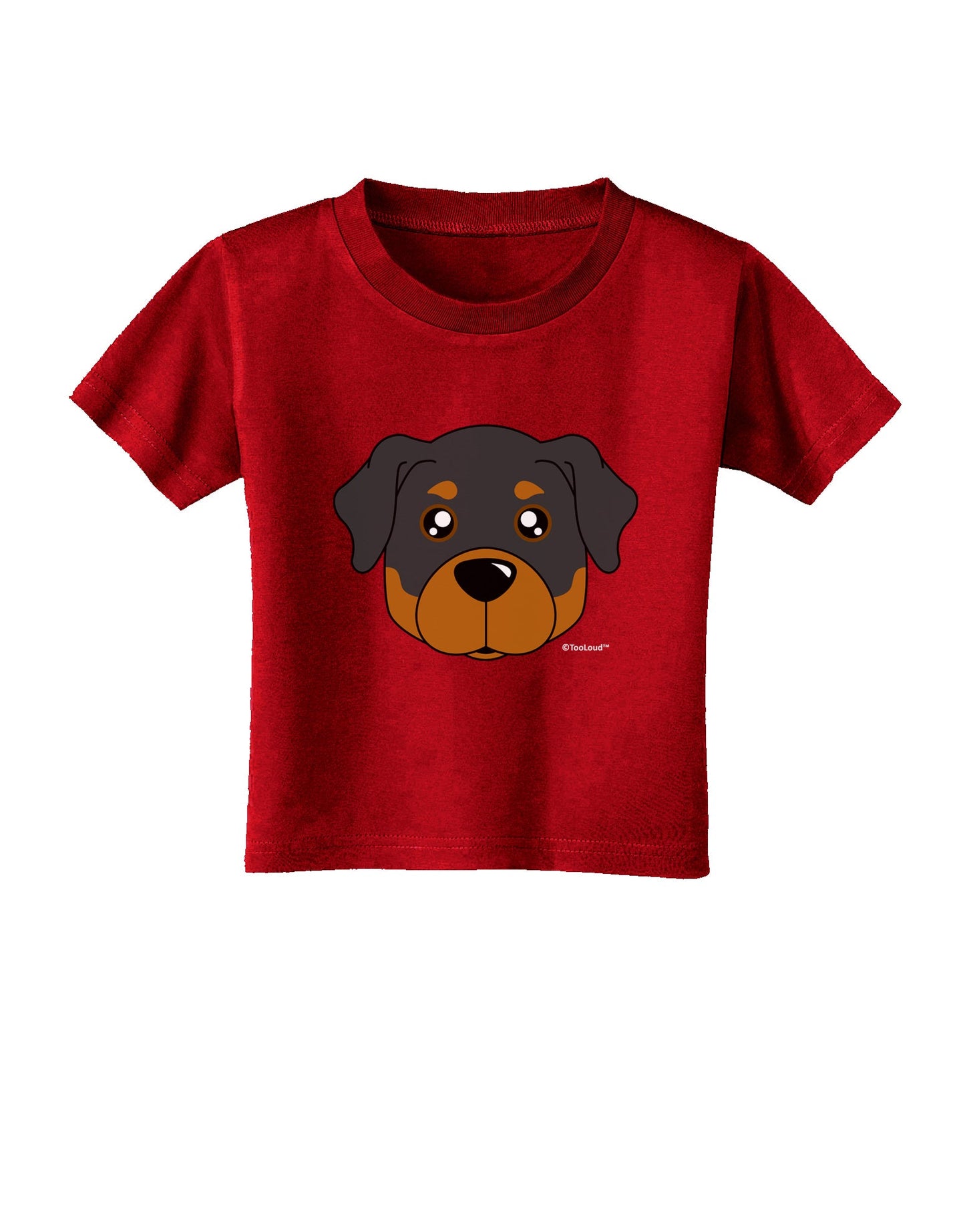 Cute Rottweiler Dog Toddler T-Shirt Dark by TooLoud-Toddler T-Shirt-TooLoud-Red-2T-Davson Sales