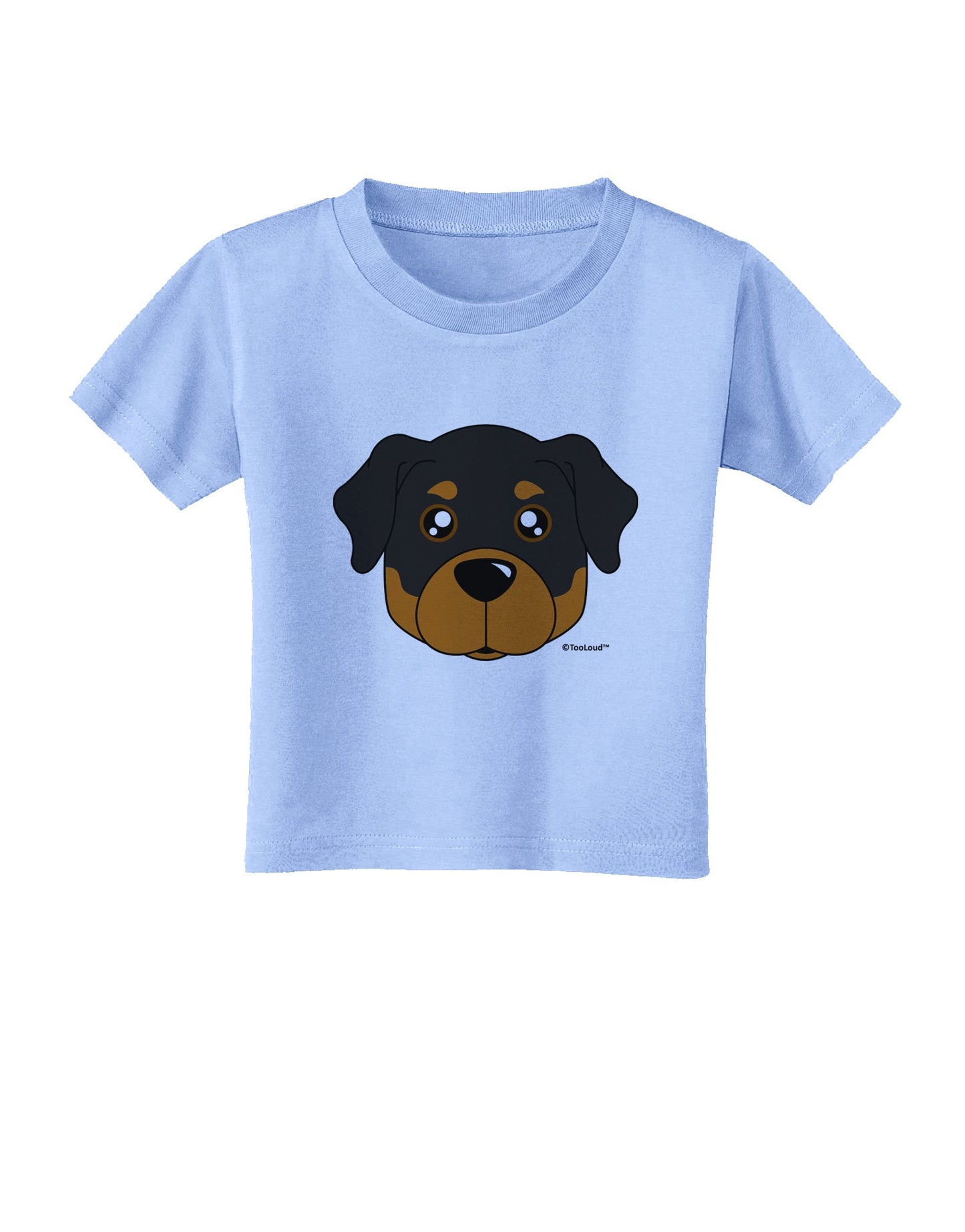 Cute Rottweiler Dog Toddler T-Shirt by TooLoud-Toddler T-Shirt-TooLoud-Aquatic-Blue-2T-Davson Sales