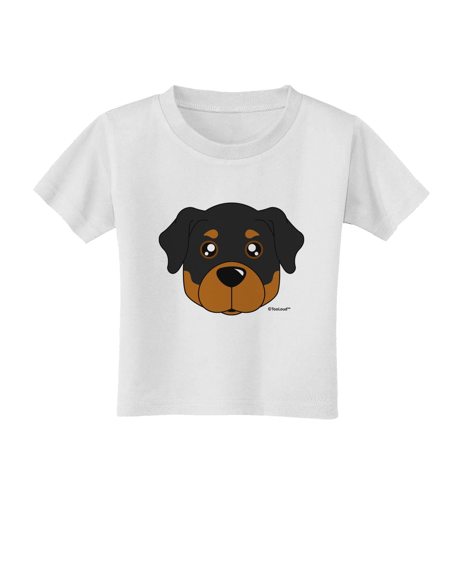 Cute Rottweiler Dog Toddler T-Shirt by TooLoud-Toddler T-Shirt-TooLoud-White-2T-Davson Sales