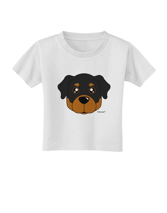 Cute Rottweiler Dog Toddler T-Shirt by TooLoud-Toddler T-Shirt-TooLoud-White-2T-Davson Sales
