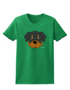 Cute Rottweiler Dog Womens Dark T-Shirt by TooLoud-Womens T-Shirt-TooLoud-Kelly-Green-X-Small-Davson Sales