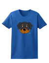 Cute Rottweiler Dog Womens Dark T-Shirt by TooLoud-Womens T-Shirt-TooLoud-Royal-Blue-X-Small-Davson Sales