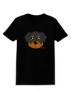 Cute Rottweiler Dog Womens Dark T-Shirt by TooLoud-Womens T-Shirt-TooLoud-Black-X-Small-Davson Sales