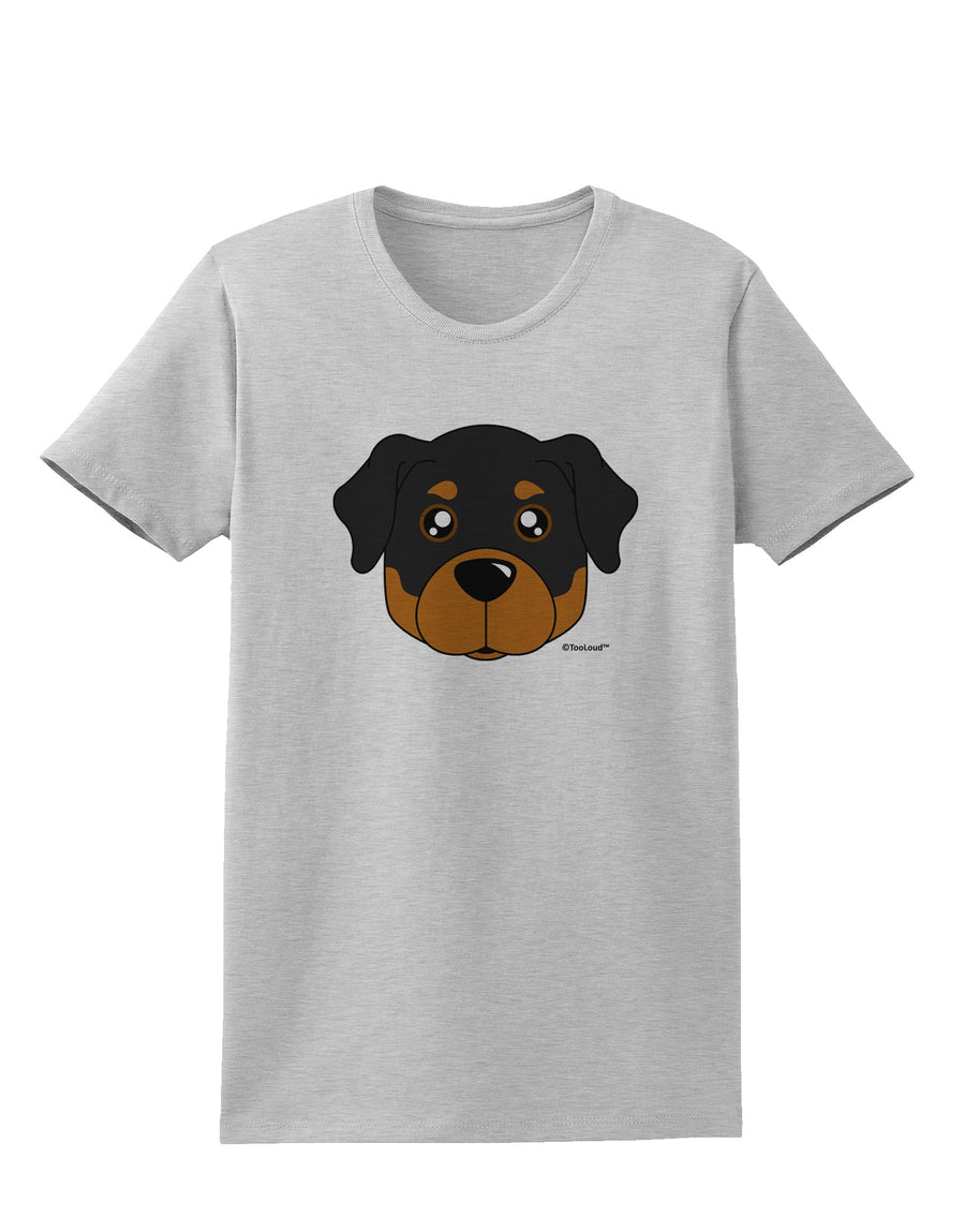 Cute Rottweiler Dog Womens T-Shirt by TooLoud-Womens T-Shirt-TooLoud-White-X-Small-Davson Sales