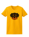 Cute Rottweiler Dog Womens T-Shirt by TooLoud-Womens T-Shirt-TooLoud-Gold-X-Small-Davson Sales