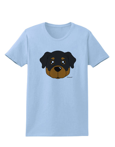 Cute Rottweiler Dog Womens T-Shirt by TooLoud-Womens T-Shirt-TooLoud-Light-Blue-X-Small-Davson Sales