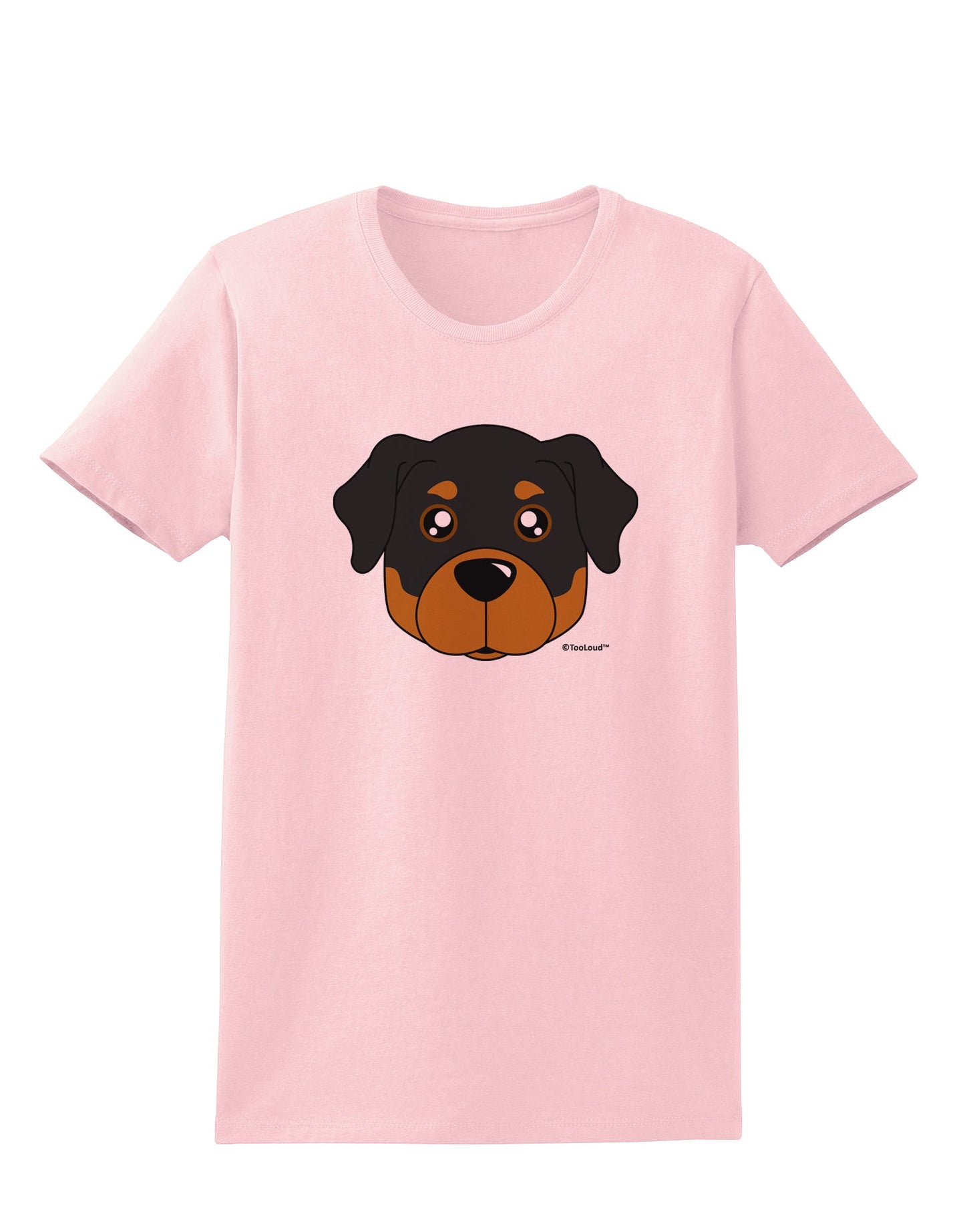 Cute Rottweiler Dog Womens T-Shirt by TooLoud-Womens T-Shirt-TooLoud-PalePink-X-Small-Davson Sales