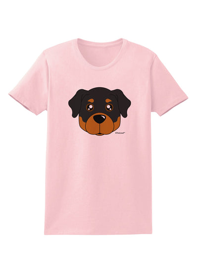 Cute Rottweiler Dog Womens T-Shirt by TooLoud-Womens T-Shirt-TooLoud-PalePink-X-Small-Davson Sales