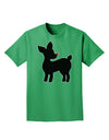 Cute Rudolph Silhouette - Christmas Adult Dark T-Shirt by TooLoud-Mens T-Shirt-TooLoud-Kelly-Green-Small-Davson Sales