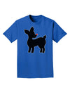 Cute Rudolph Silhouette - Christmas Adult Dark T-Shirt by TooLoud-Mens T-Shirt-TooLoud-Royal-Blue-Small-Davson Sales