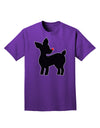 Cute Rudolph Silhouette - Christmas Adult Dark T-Shirt by TooLoud-Mens T-Shirt-TooLoud-Purple-Small-Davson Sales