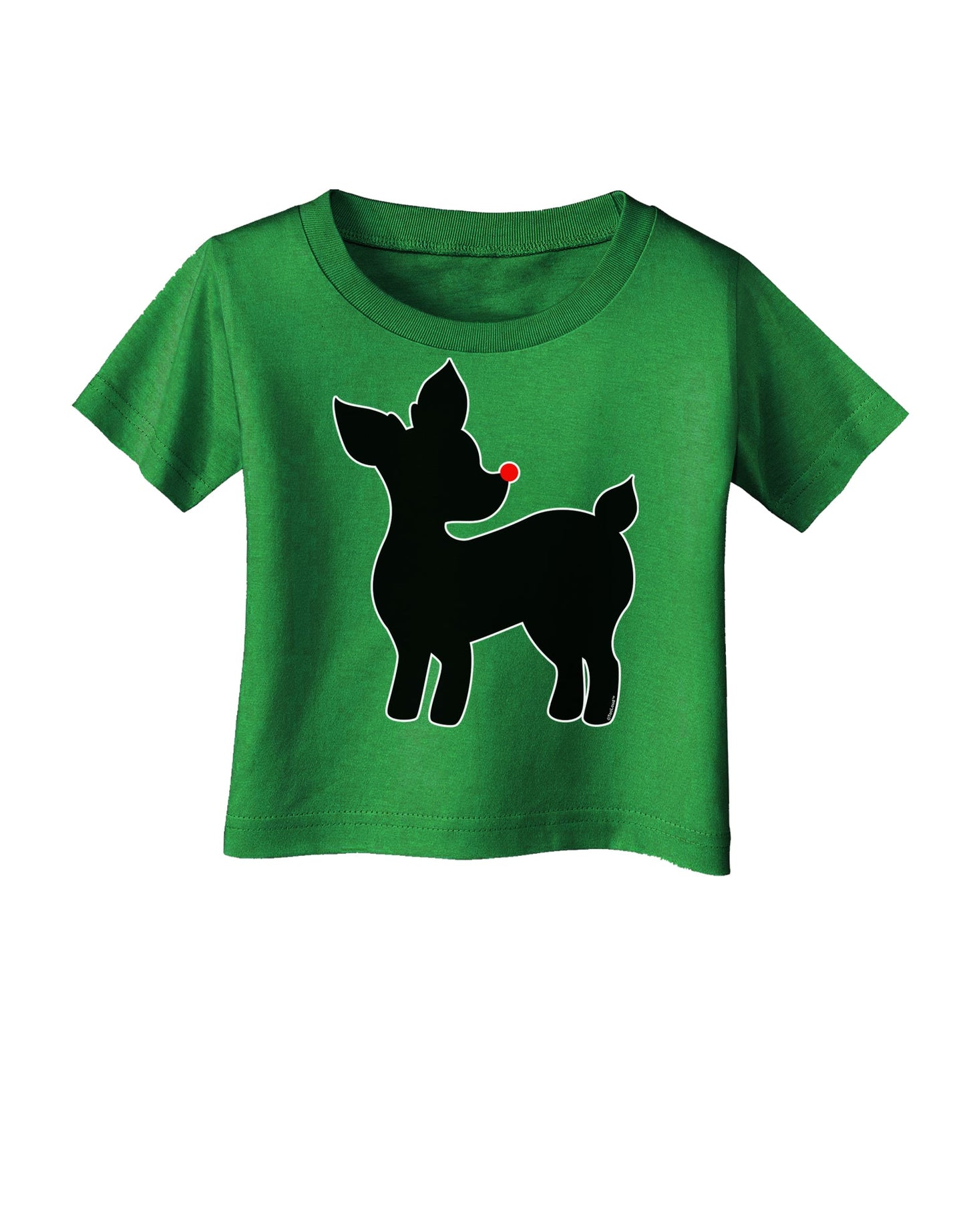 Cute Rudolph Silhouette - Christmas Infant T-Shirt Dark by TooLoud-Infant T-Shirt-TooLoud-Royal-Blue-06-Months-Davson Sales