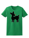 Cute Rudolph Silhouette - Christmas Womens Dark T-Shirt by TooLoud-Womens T-Shirt-TooLoud-Kelly-Green-X-Small-Davson Sales