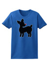 Cute Rudolph Silhouette - Christmas Womens Dark T-Shirt by TooLoud-Womens T-Shirt-TooLoud-Royal-Blue-X-Small-Davson Sales