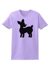 Cute Rudolph Silhouette - Christmas Womens T-Shirt by TooLoud-Womens T-Shirt-TooLoud-Lavender-X-Small-Davson Sales