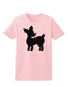 Cute Rudolph Silhouette - Christmas Womens T-Shirt by TooLoud-Womens T-Shirt-TooLoud-PalePink-X-Small-Davson Sales