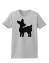 Cute Rudolph Silhouette - Christmas Womens T-Shirt by TooLoud-Womens T-Shirt-TooLoud-AshGray-X-Small-Davson Sales