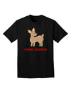 Cute Rudolph the Reindeer - Merry Christmas Adult Dark T-Shirt by TooLoud-Mens T-Shirt-TooLoud-Black-Small-Davson Sales