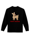Cute Rudolph the Reindeer - Merry Christmas Adult Long Sleeve Dark T-Shirt by TooLoud-TooLoud-Black-Small-Davson Sales