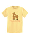 Cute Rudolph the Reindeer - Merry Christmas Childrens T-Shirt by TooLoud-Childrens T-Shirt-TooLoud-Daffodil-Yellow-X-Small-Davson Sales