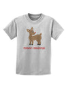 Cute Rudolph the Reindeer - Merry Christmas Childrens T-Shirt by TooLoud-Childrens T-Shirt-TooLoud-AshGray-X-Small-Davson Sales