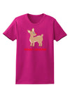 Cute Rudolph the Reindeer - Merry Christmas Womens Dark T-Shirt by TooLoud-Womens T-Shirt-TooLoud-Hot-Pink-Small-Davson Sales