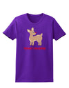 Cute Rudolph the Reindeer - Merry Christmas Womens Dark T-Shirt by TooLoud-Womens T-Shirt-TooLoud-Purple-X-Small-Davson Sales