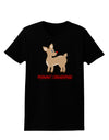 Cute Rudolph the Reindeer - Merry Christmas Womens Dark T-Shirt by TooLoud-Womens T-Shirt-TooLoud-Black-X-Small-Davson Sales