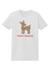 Cute Rudolph the Reindeer - Merry Christmas Womens T-Shirt by TooLoud-Womens T-Shirt-TooLoud-White-X-Small-Davson Sales