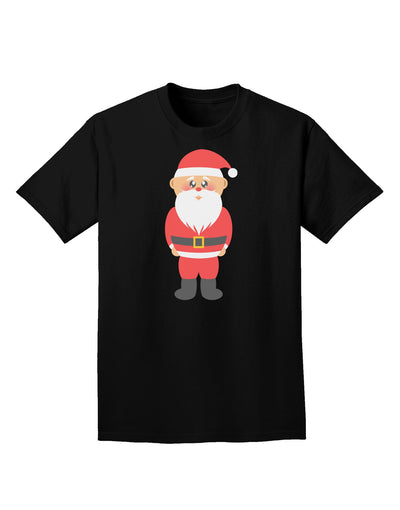 Cute Santa Claus Christmas Adult Dark T-Shirt-Mens T-Shirt-TooLoud-Black-Small-Davson Sales