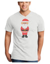 Cute Santa Claus Christmas Adult V-Neck T-shirt-Mens V-Neck T-Shirt-TooLoud-White-Small-Davson Sales