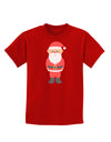 Cute Santa Claus Christmas Childrens Dark T-Shirt-Childrens T-Shirt-TooLoud-Red-X-Small-Davson Sales